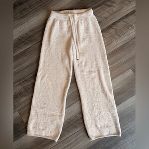 Cupcakes & Cashmere Plush Cream Cozy Lounge Pants